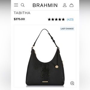 Brahmin Purse - Tabitha Black Harness